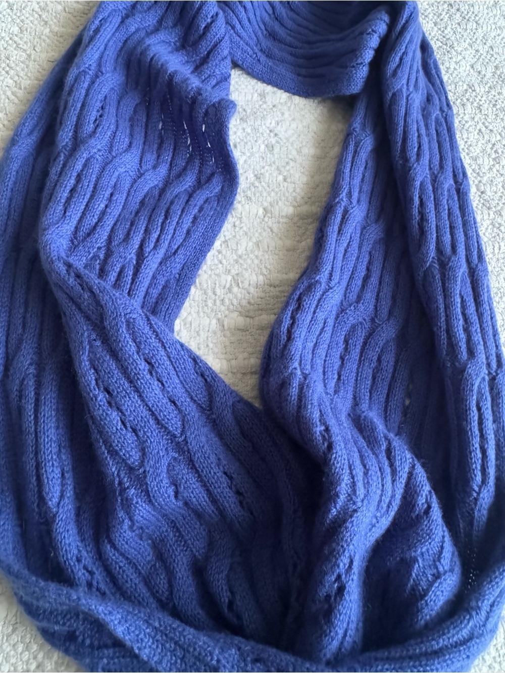 Celeste Wool-Cashmere Blend Cable Knit Infinity Scarf